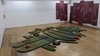 Varvara Keidan Shavrova, 'Inna's Dream', 2019, hand tufted Uxminster wool, hessian, thread, acrylic on wallpaper, hand pressed leather bound book, metal hinges, installation view, 9m x 7.3m x 4.3m x 3m (1)