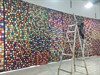 Alice Kettle, Stitch a Tree Karachi, 2019, cotton thread, cotton and print, 4m x 12m