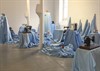 Susan Stockwell, 'Rumpelstilskin', 2019, installation, cotton, sewing machines, dimensions variable (installation view, Aspex, Portsmouth)
